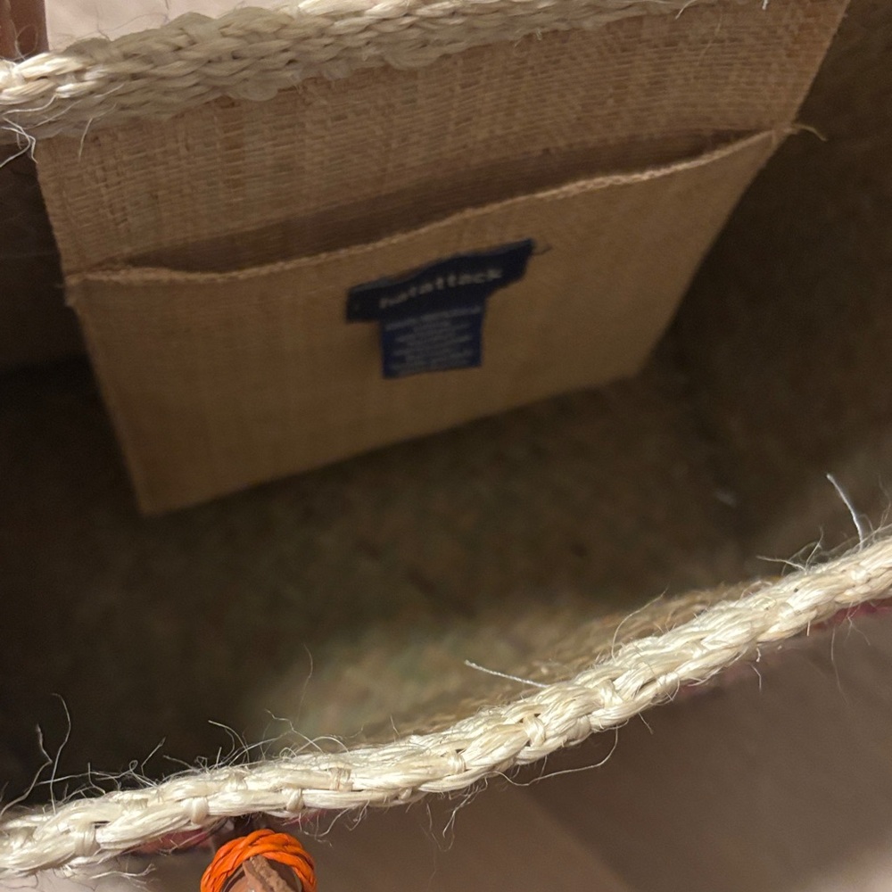Hat Attack striped woven tote - Picture 4 of 5
